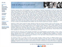 Tablet Screenshot of kapralova.org